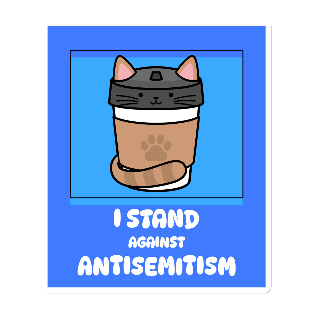 I Stand Against Antisemitism | Die-Cut Magnet Jouparty