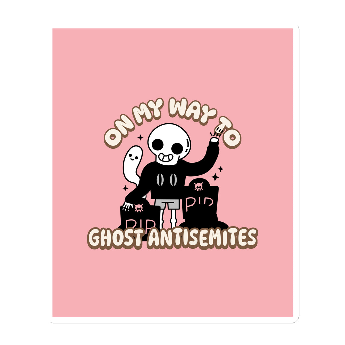 Ghost Antisemites | Die-Cut Magnet Jouparty