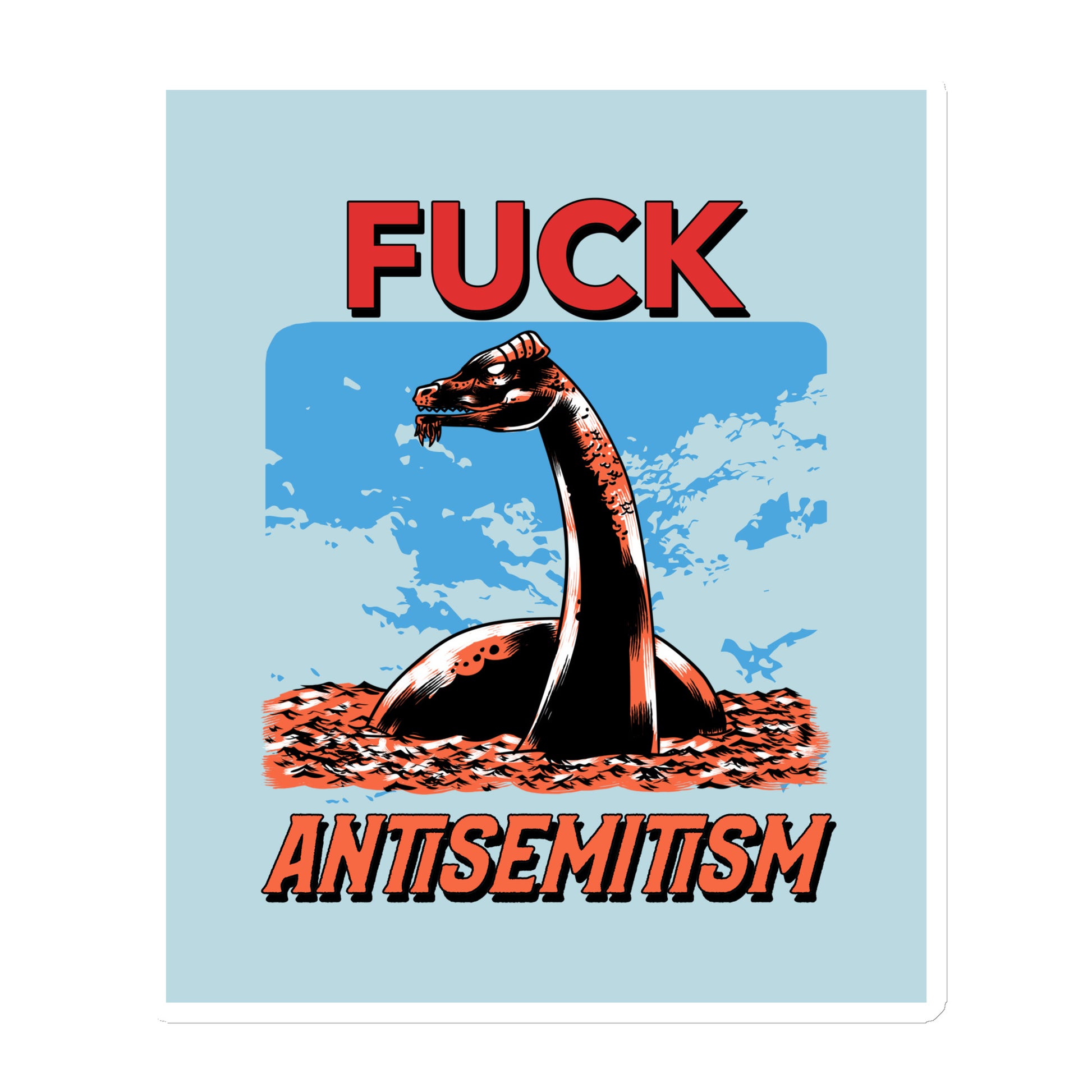 Battle Antisemitism | Die-Cut Magnet Jouparty
