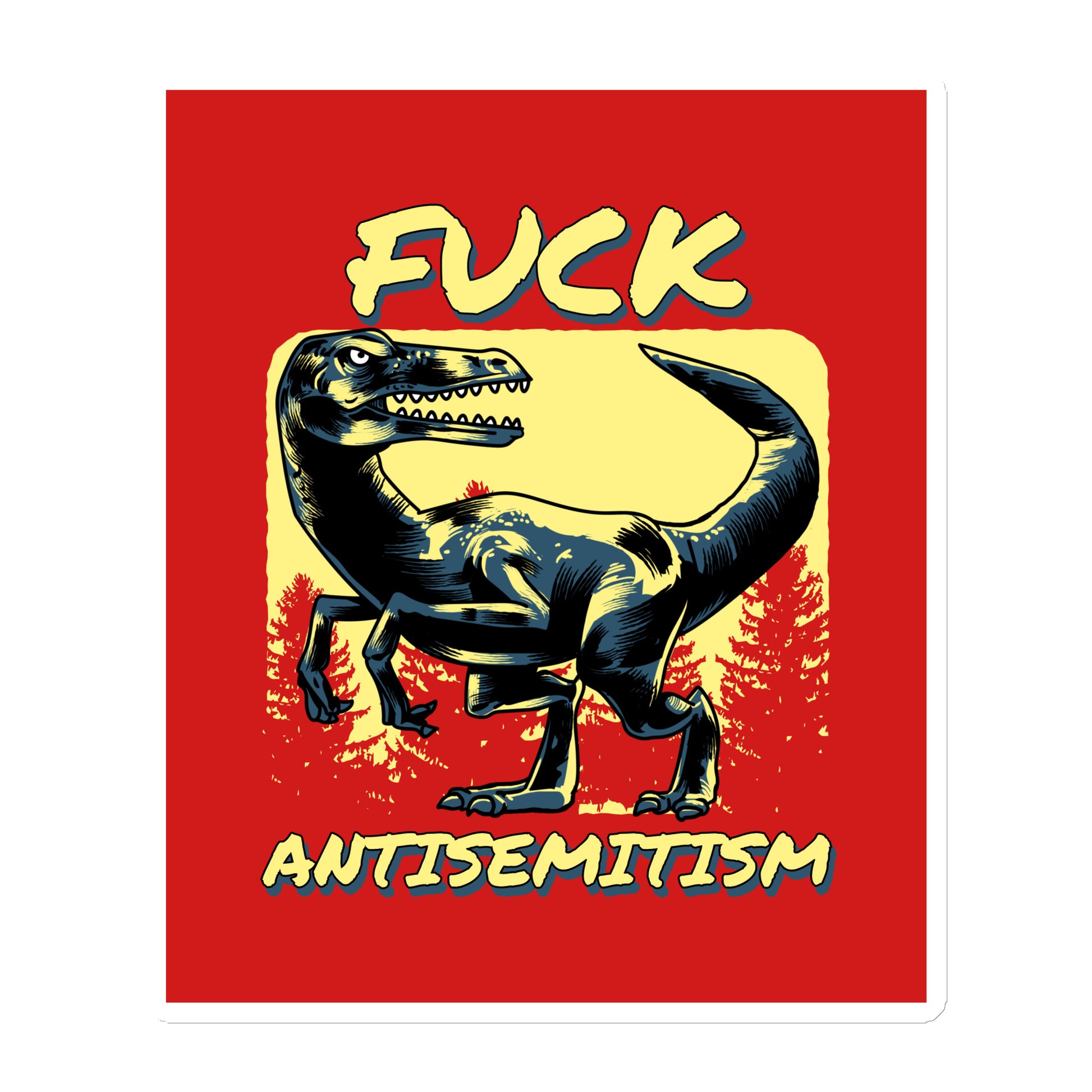 Battle Antisemitism | Die-Cut Magnet Jouparty