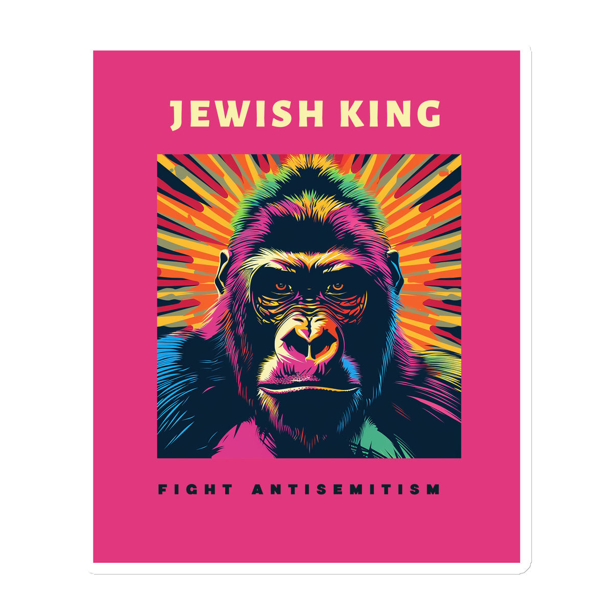 Battle Antisemitism | Die-Cut Magnet Jouparty