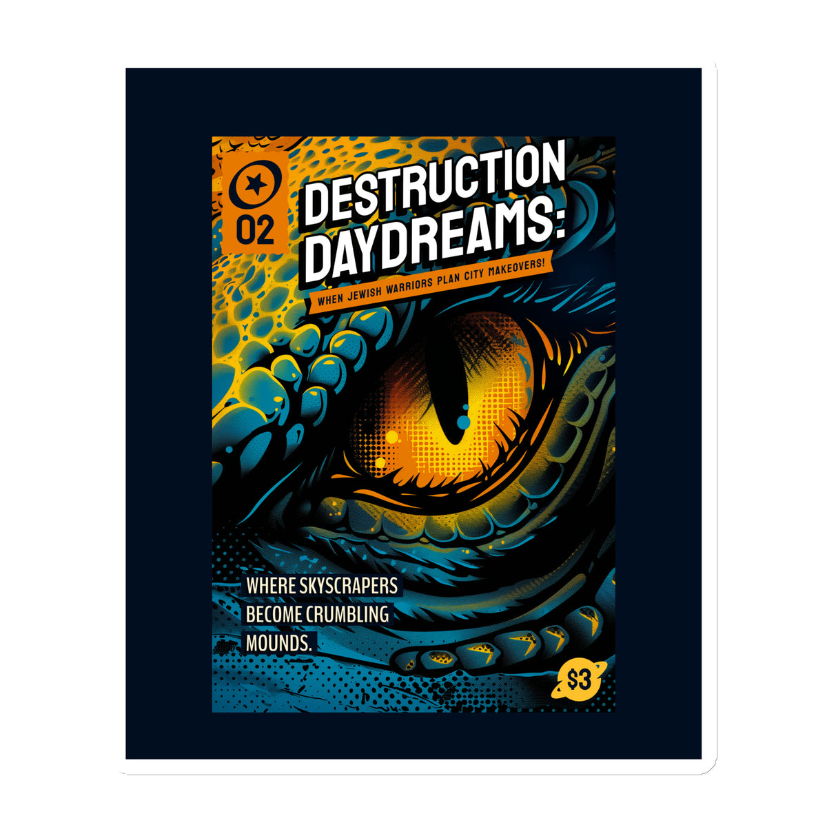 Battle Antisemitism | Die-Cut Magnet Jouparty