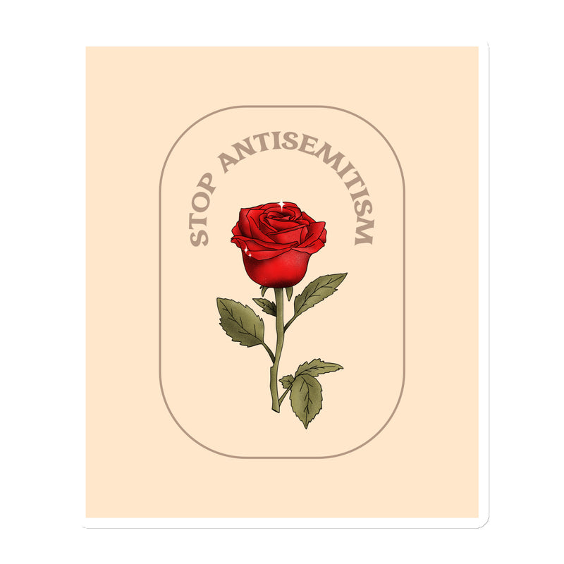 Stop Antisemitism | Plants & Flowers Edition | Die-Cut Magnet