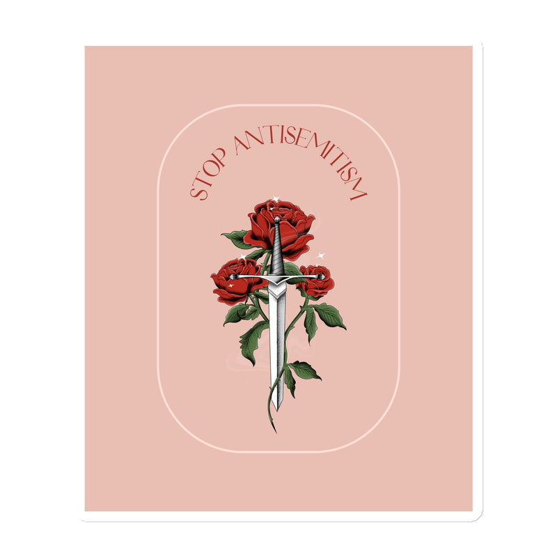 Stop Antisemitism | Plants & Flowers Edition | Die-Cut Magnet