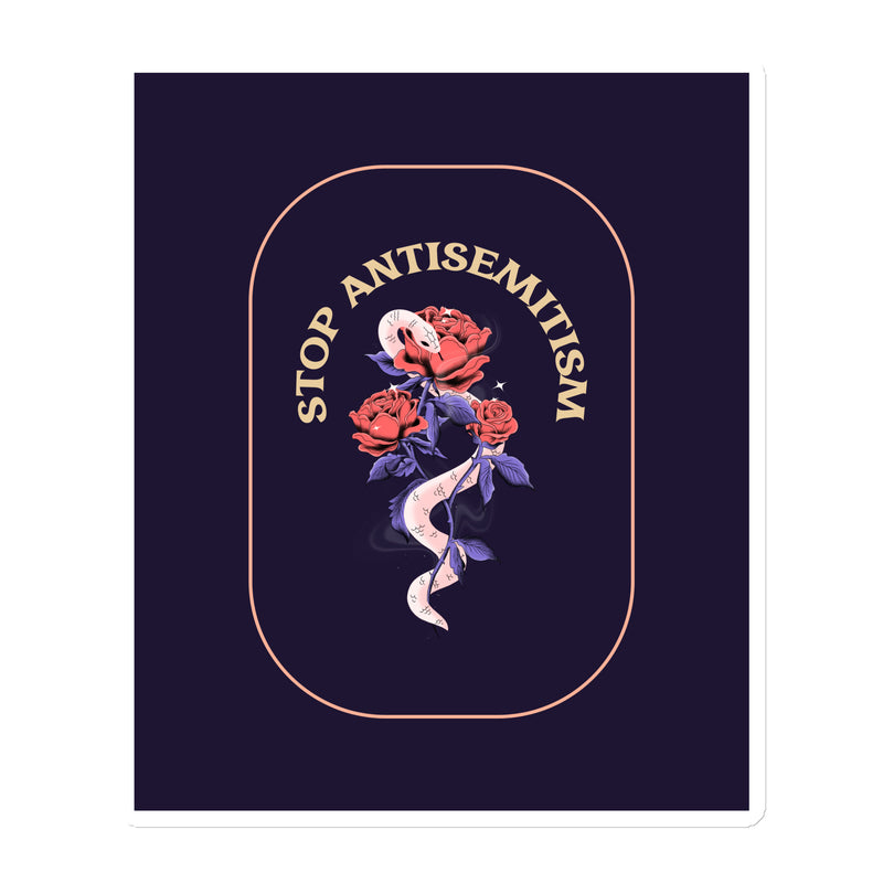 Stop Antisemitism | Plants & Flowers Edition | Die-Cut Magnet