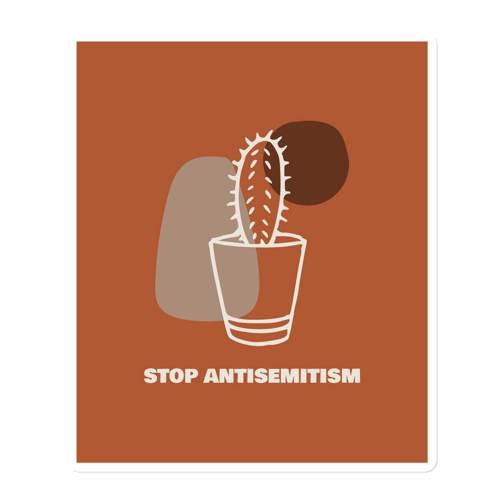 Stop Antisemitism | Plants & Flowers Edition | Die-Cut Magnet