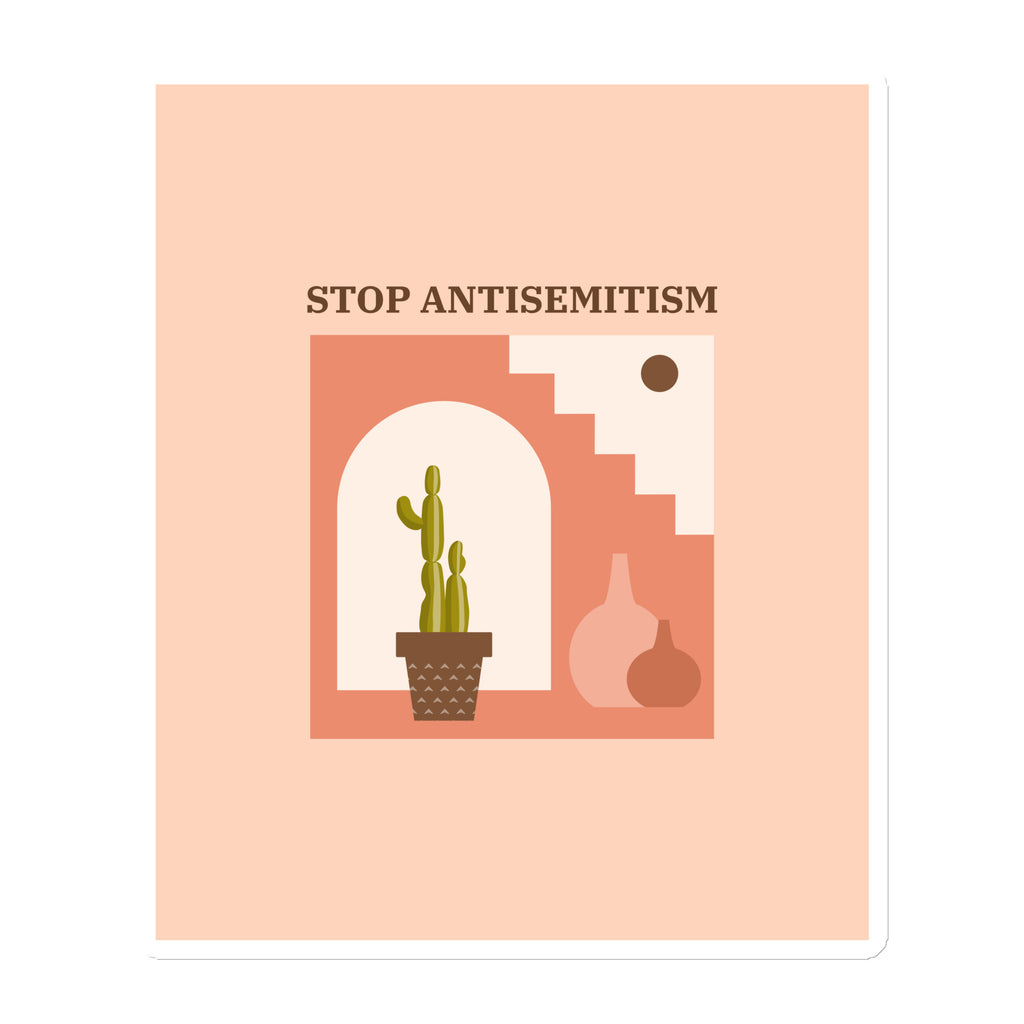 Stop Antisemitism | Plants & Flowers Edition | Die-Cut Magnet
