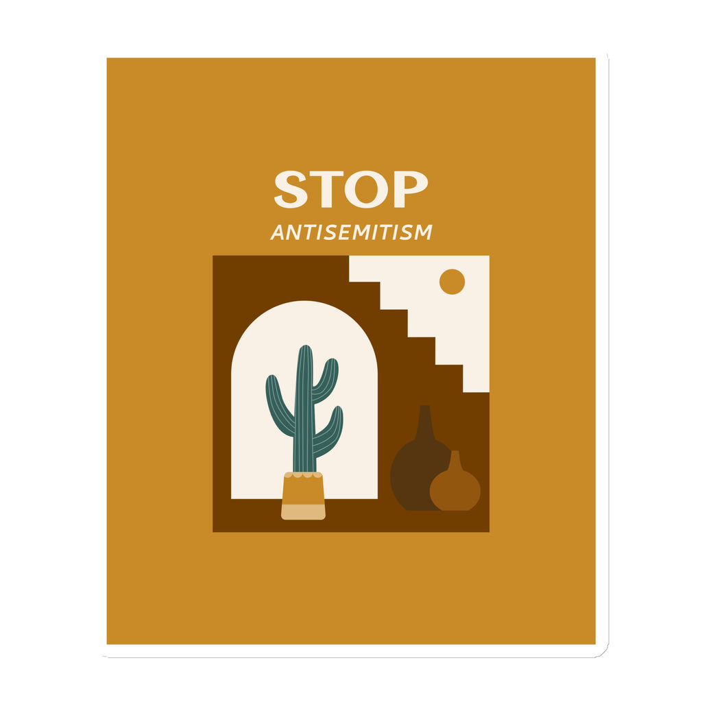 Stop Antisemitism | Plants & Flowers Edition | Die-Cut Magnet