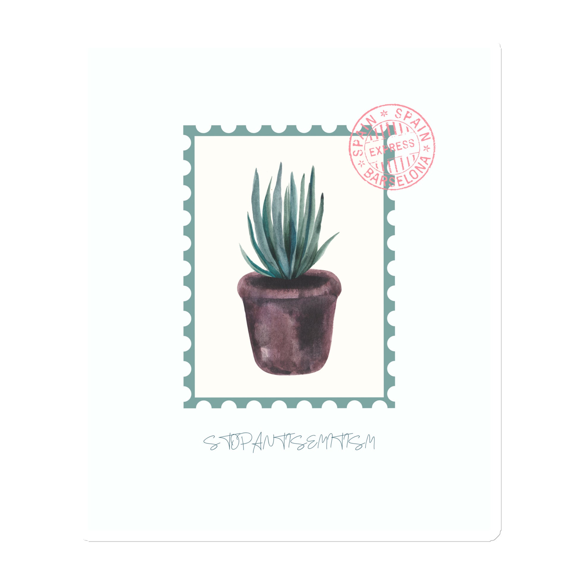 Stop Antisemitism | Plants & Flowers Edition | Die-Cut Magnet