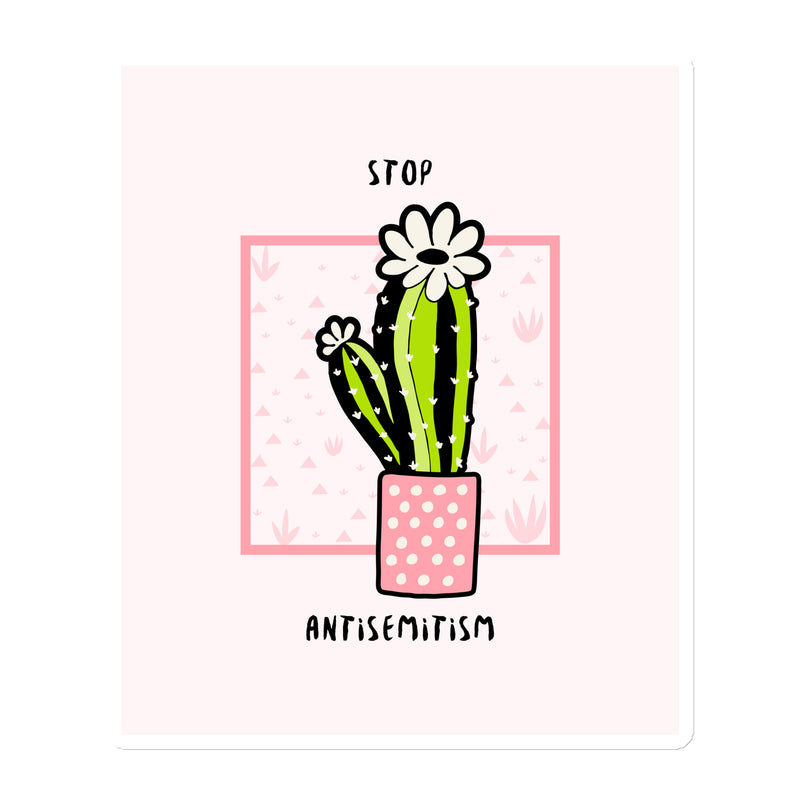 Stop Antisemitism | Plants & Flowers Edition | Die-Cut Magnet