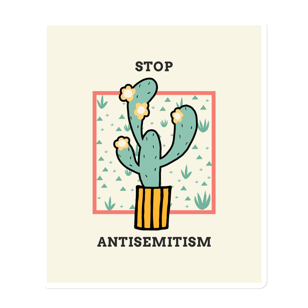 Stop Antisemitism | Plants & Flowers Edition | Die-Cut Magnet