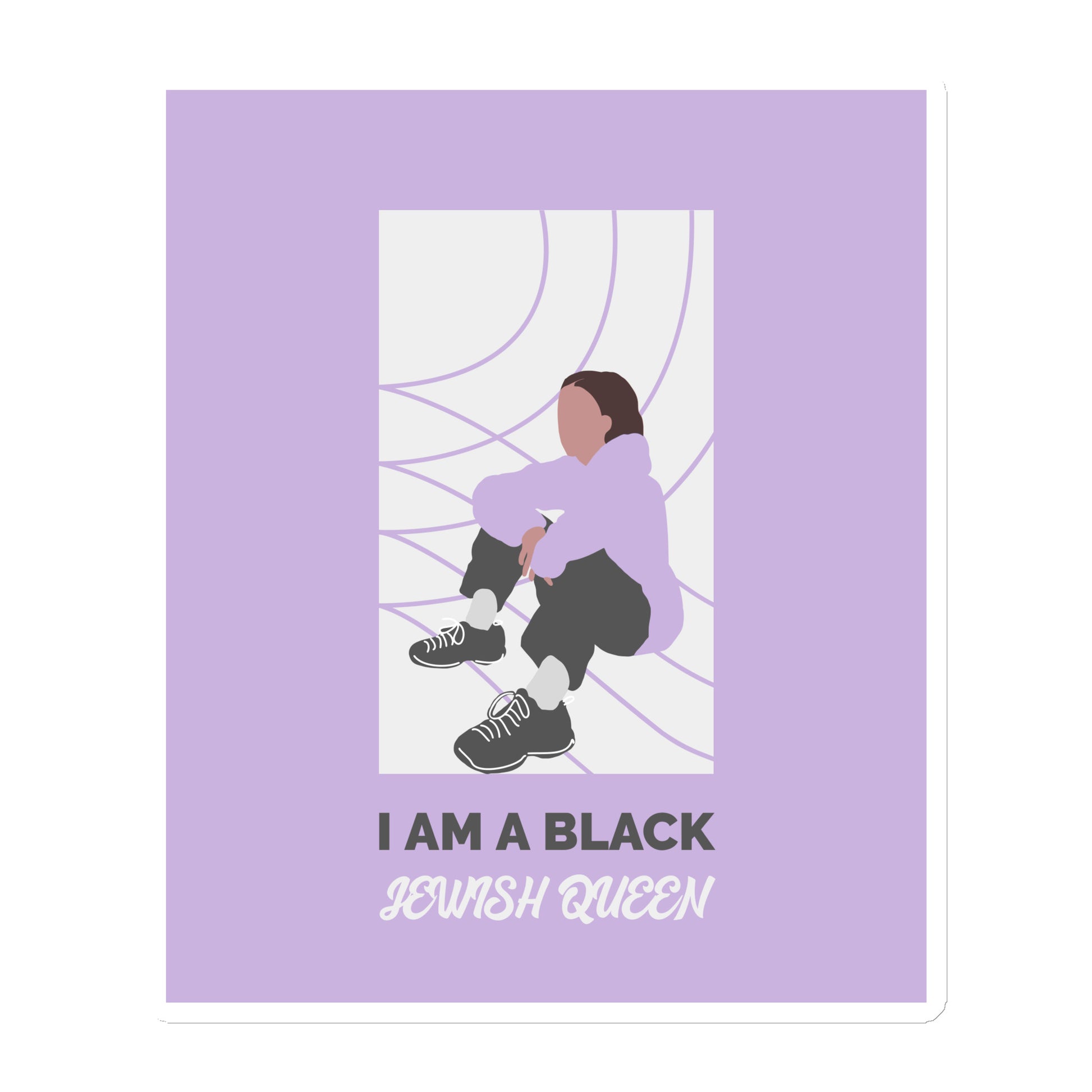 Black & Jewish Love | Die-Cut Magnet