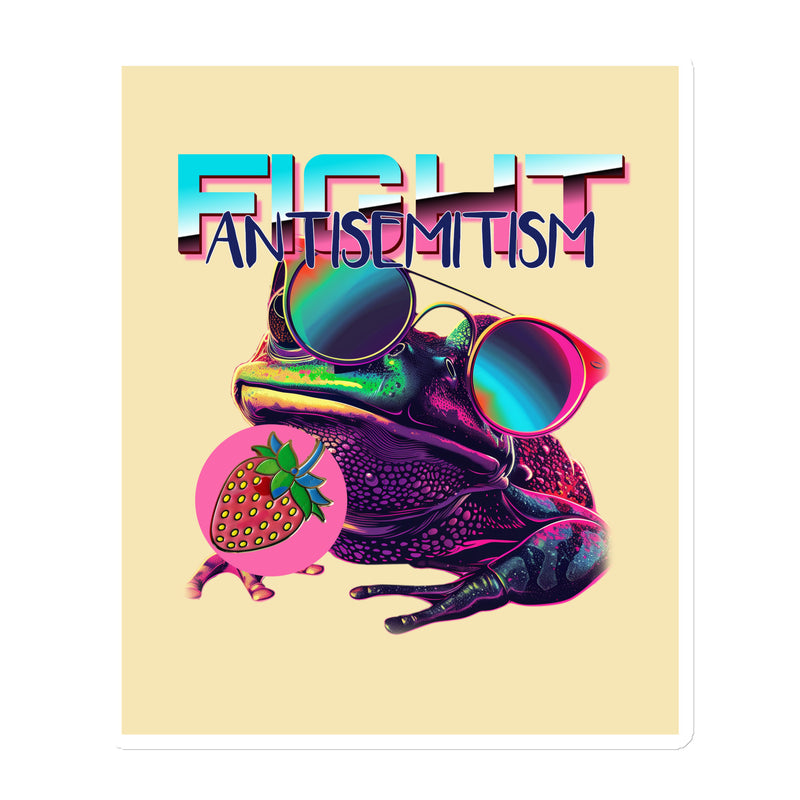 Retro Neon Animal | Fight Antisemitism | Die-Cut Magnet