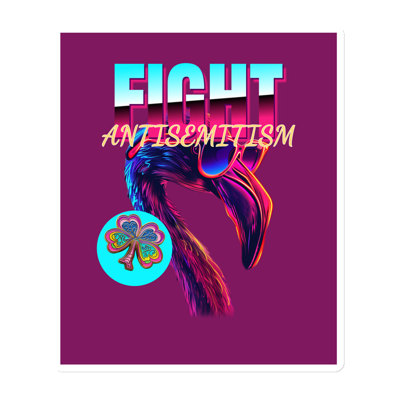 Retro Neon Animal | Fight Antisemitism | Die-Cut Magnet