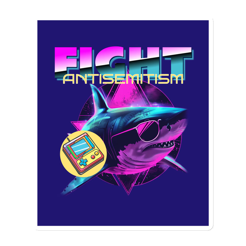 Retro Neon Animal | Fight Antisemitism | Die-Cut Magnet