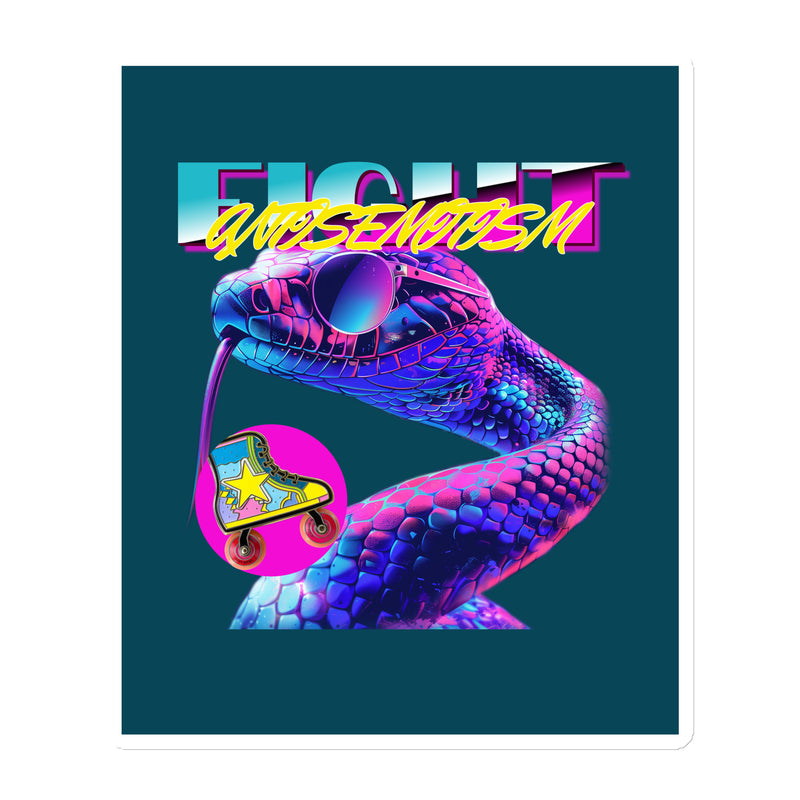 Retro Neon Animal | Fight Antisemitism | Die-Cut Magnet