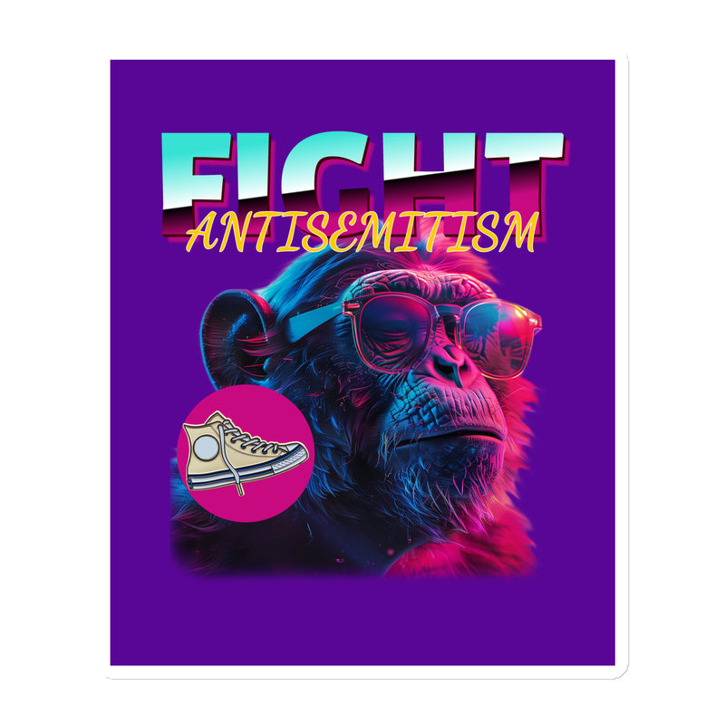 Retro Neon Animal | Fight Antisemitism | Die-Cut Magnet