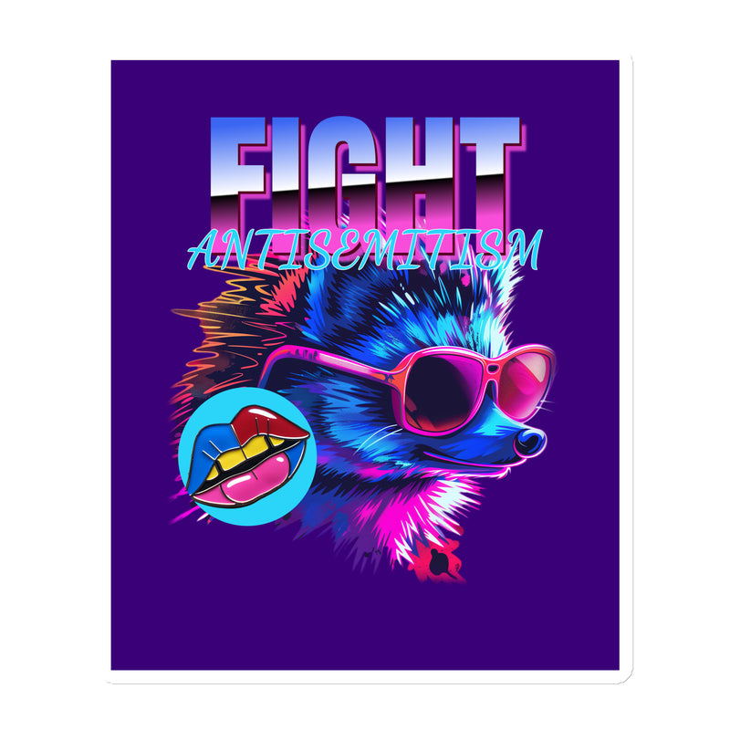 Retro Neon Animal | Fight Antisemitism | Die-Cut Magnet