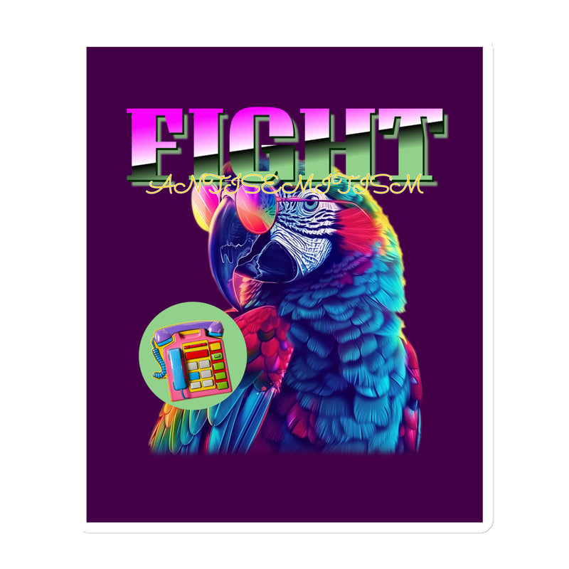 Retro Neon Animal | Fight Antisemitism | Die-Cut Magnet