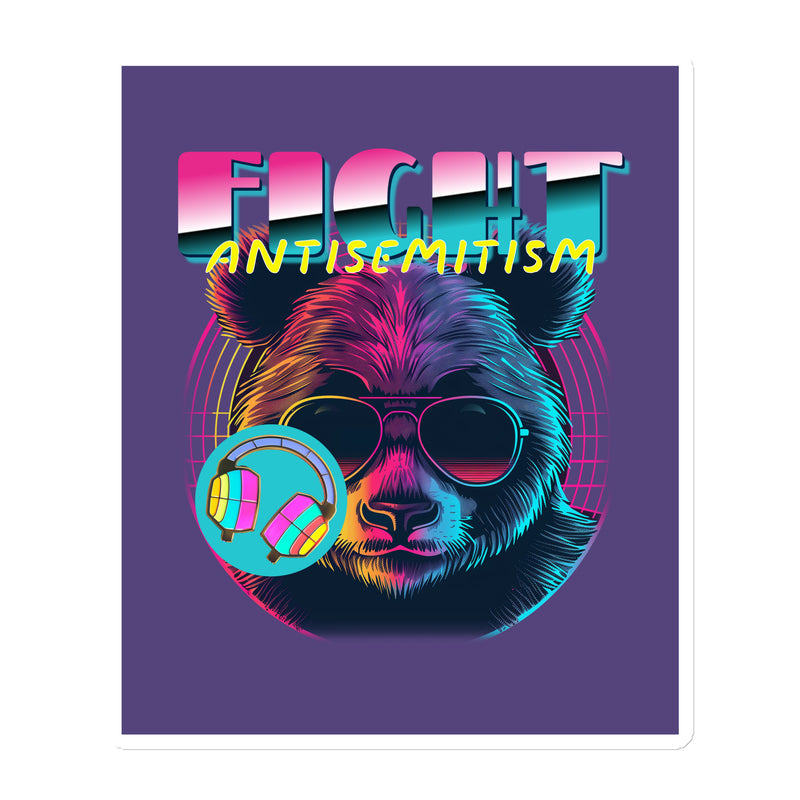 Retro Neon Animal | Fight Antisemitism | Die-Cut Magnet