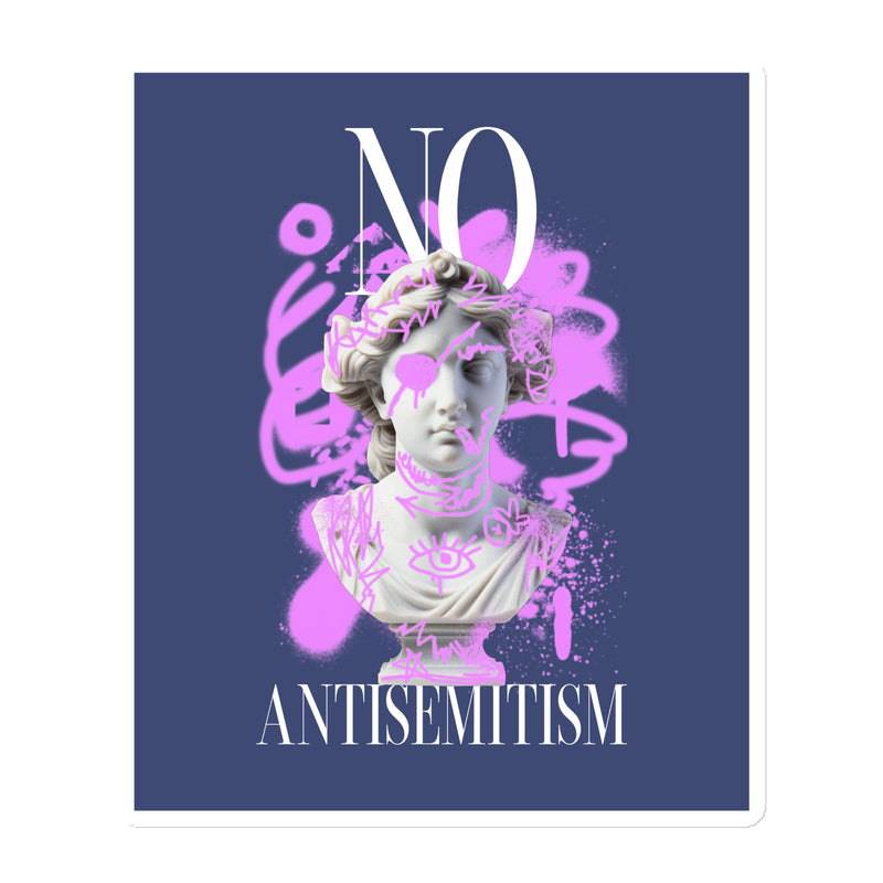 Graffiti Statue Anthem | No Antisemitism | Die-Cut Magnet