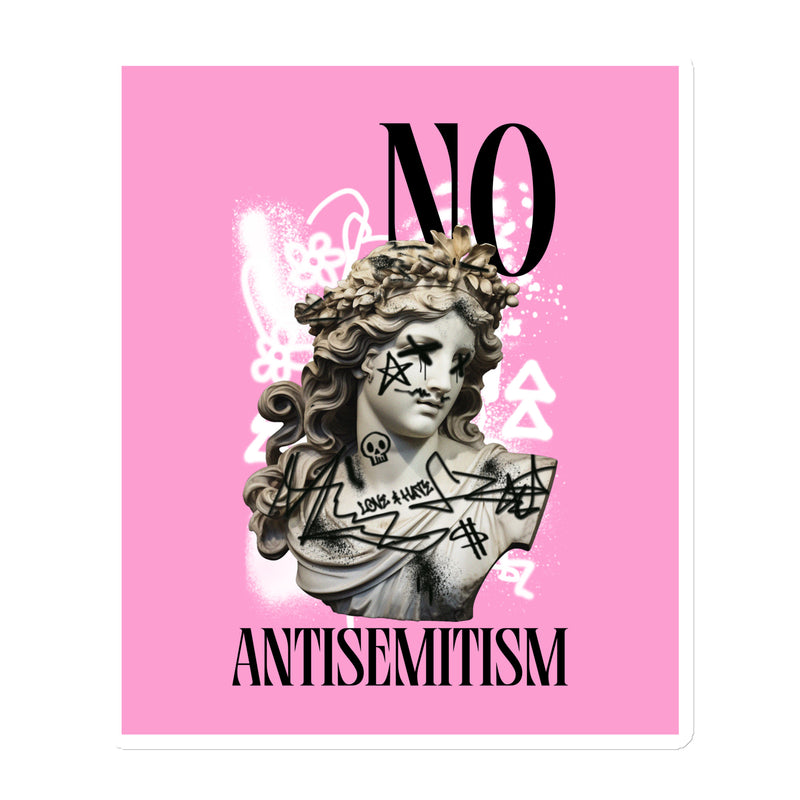Graffiti Statue Anthem | No Antisemitism | Die-Cut Magnet