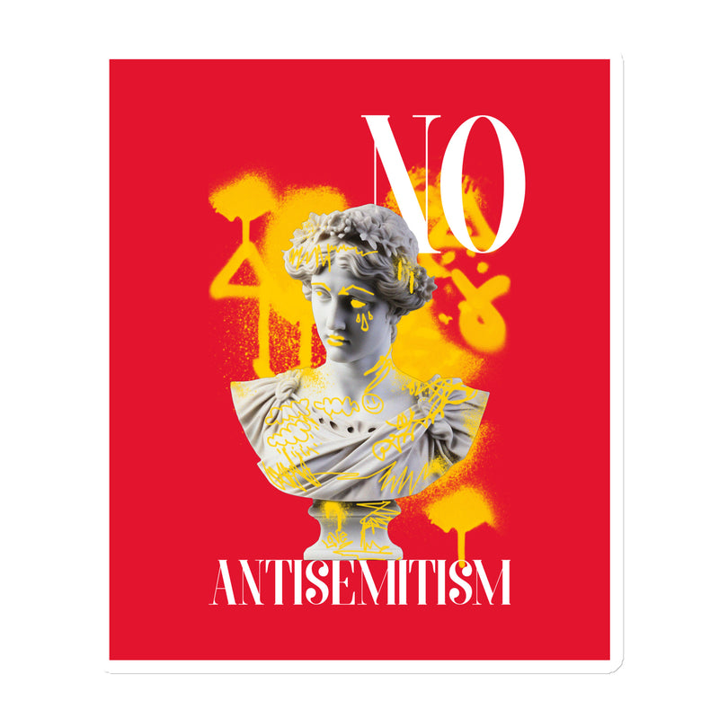 Graffiti Statue Anthem | No Antisemitism | Die-Cut Magnet