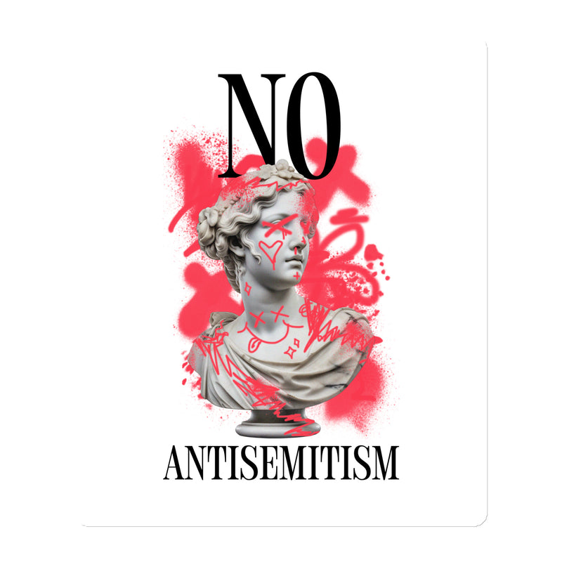 Graffiti Statue Anthem | No Antisemitism | Die-Cut Magnet