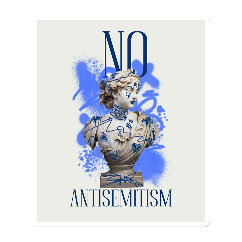 Graffiti Statue Anthem | No Antisemitism | Die-Cut Magnet