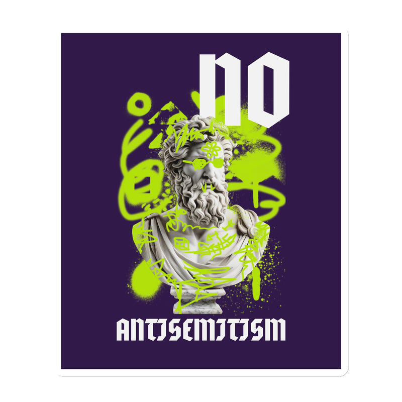 Graffiti Statue Anthem | No Antisemitism | Die-Cut Magnet