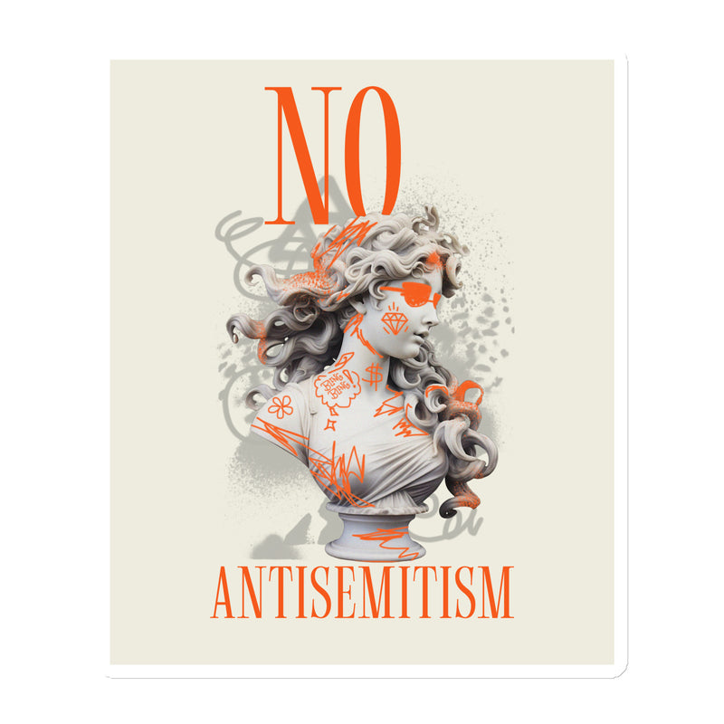 Graffiti Statue Anthem | No Antisemitism | Die-Cut Magnet