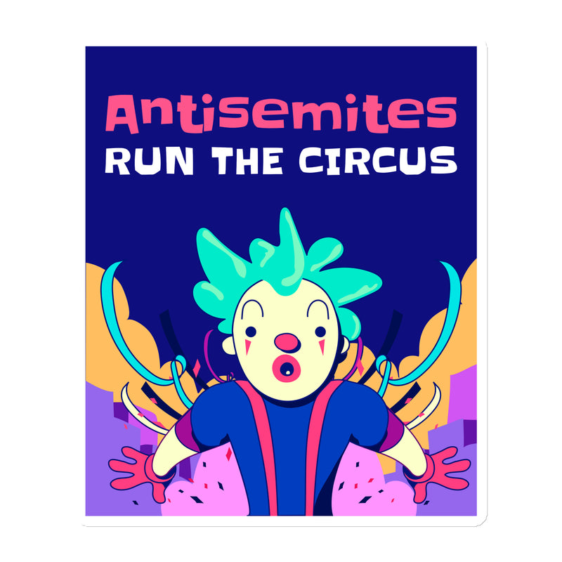 Antisemitic Clowns | Die-Cut Magnet
