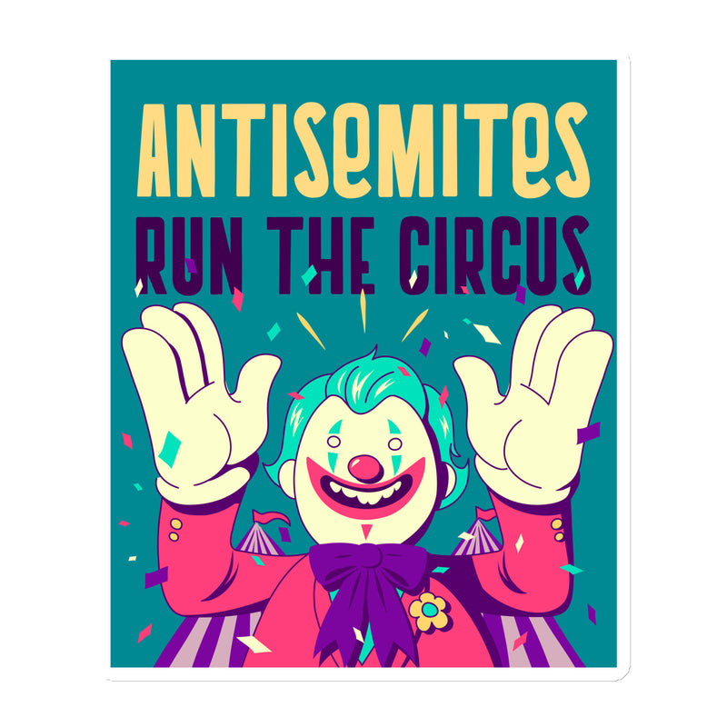 Antisemitic Clowns | Die-Cut Magnet