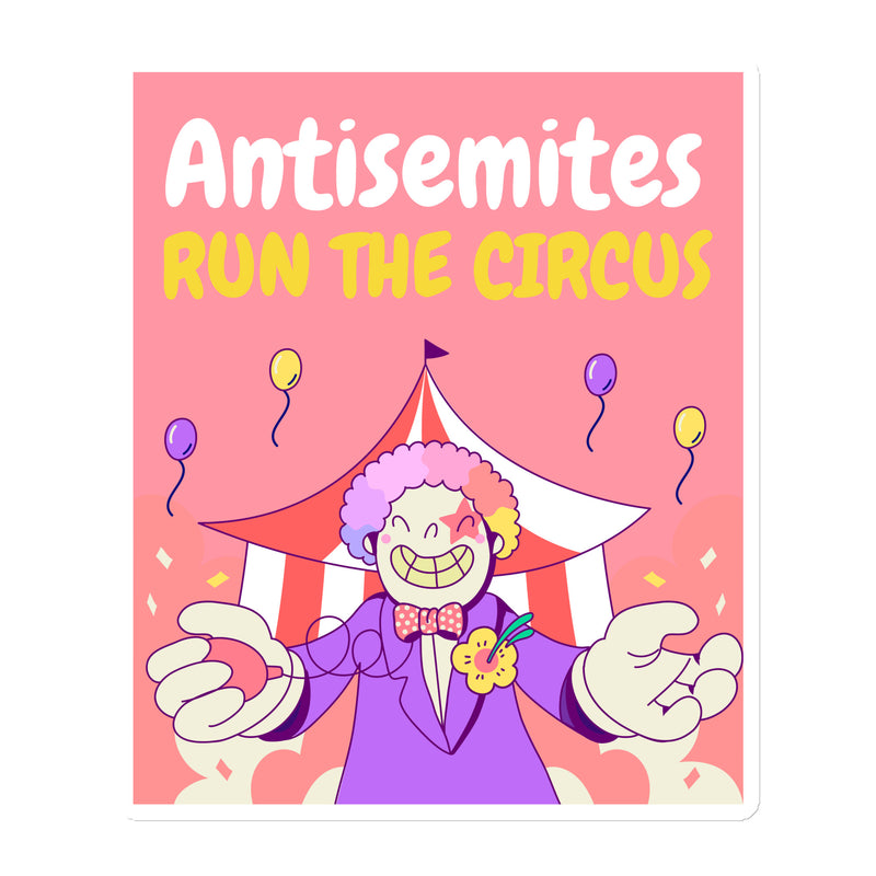 Antisemitic Clowns | Die-Cut Magnet