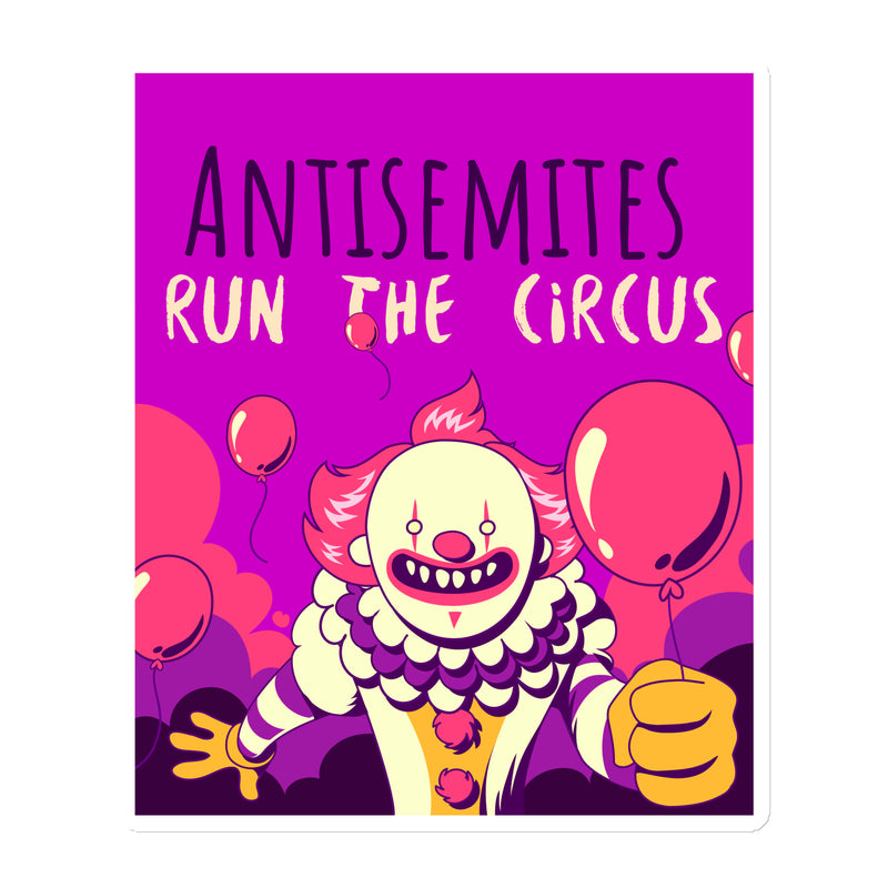 Antisemitic Clowns | Die-Cut Magnet