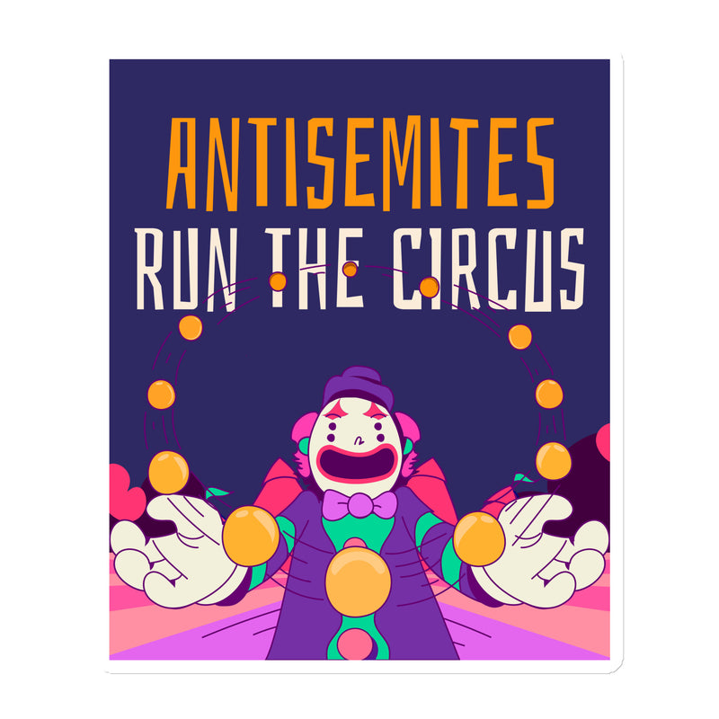 Antisemitic Clowns | Die-Cut Magnet
