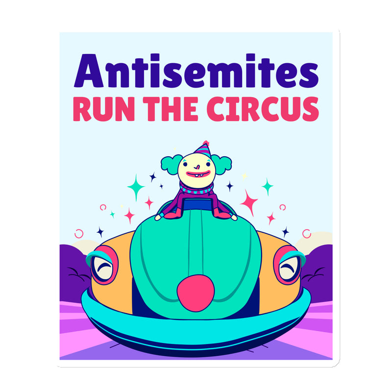 Antisemitic Clowns | Die-Cut Magnet