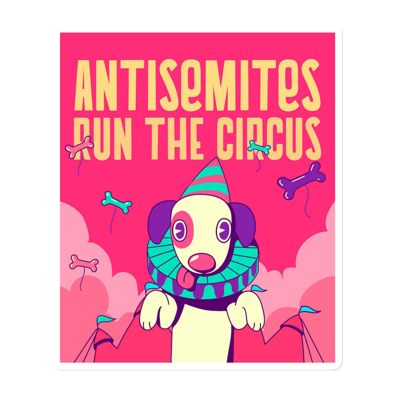 Antisemitic Clowns | Die-Cut Magnet