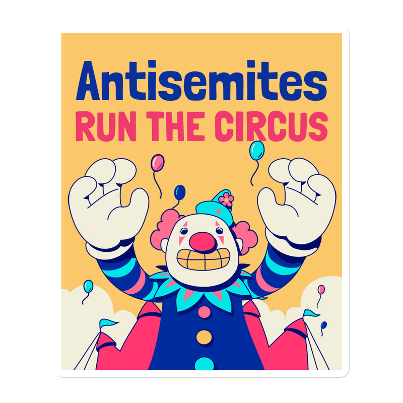 Antisemitic Clowns | Die-Cut Magnet