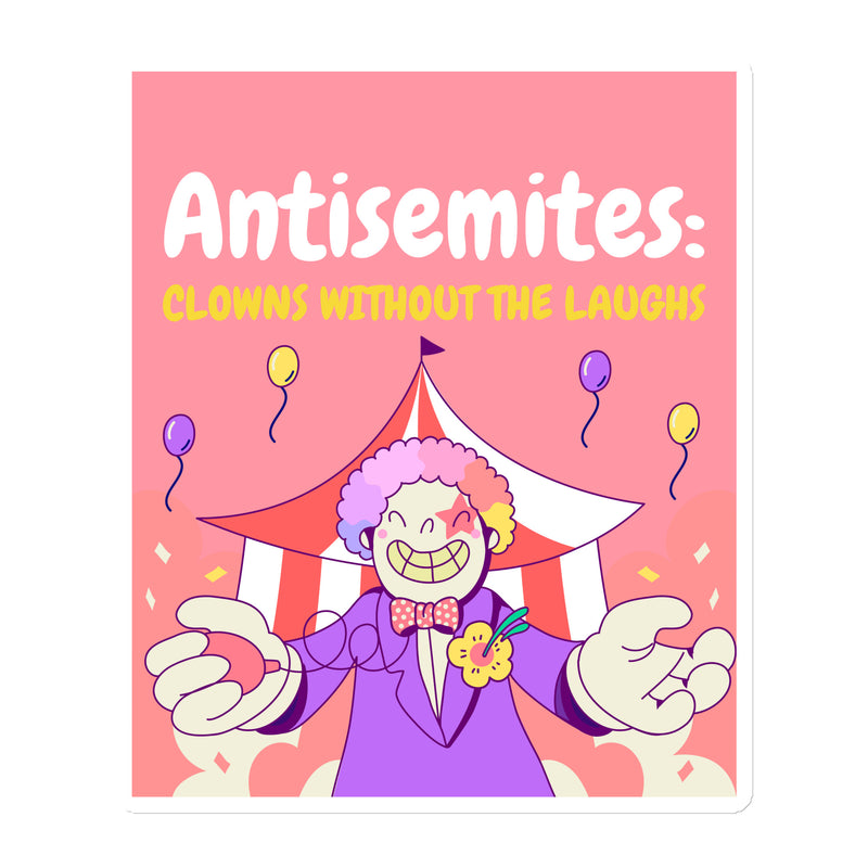 Antisemitic Clowns | Die-Cut Magnet