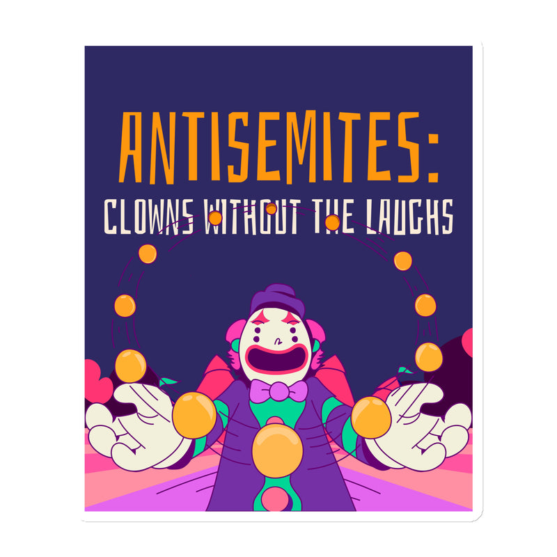 Antisemitic Clowns | Die-Cut Magnet