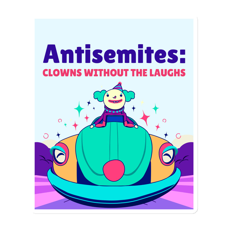 Antisemitic Clowns | Die-Cut Magnet