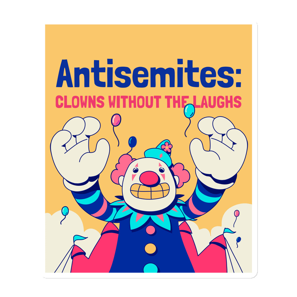 Antisemitic Clowns | Die-Cut Magnet