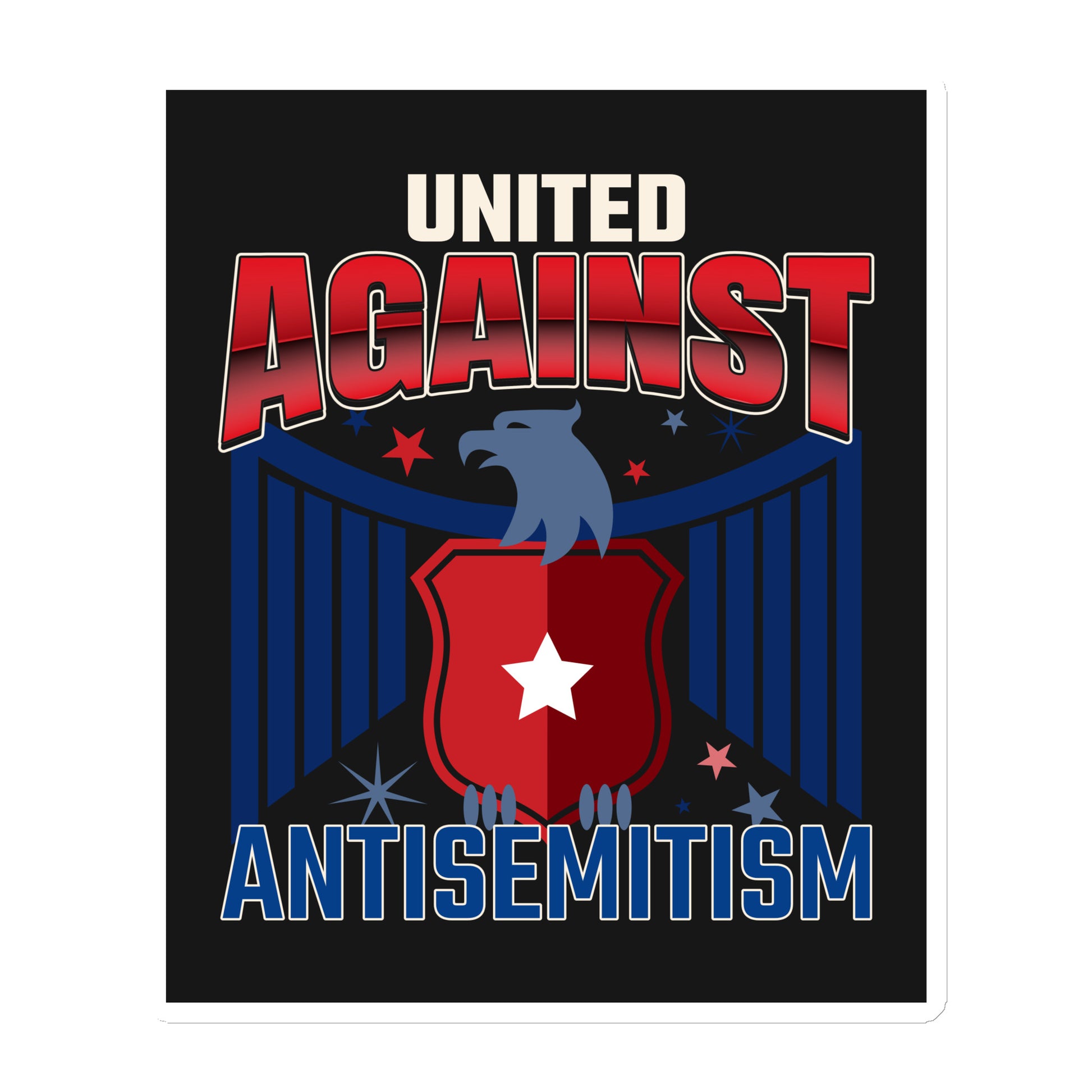 USA Edition | United Against Antisemitism | Die-Cut Magnet