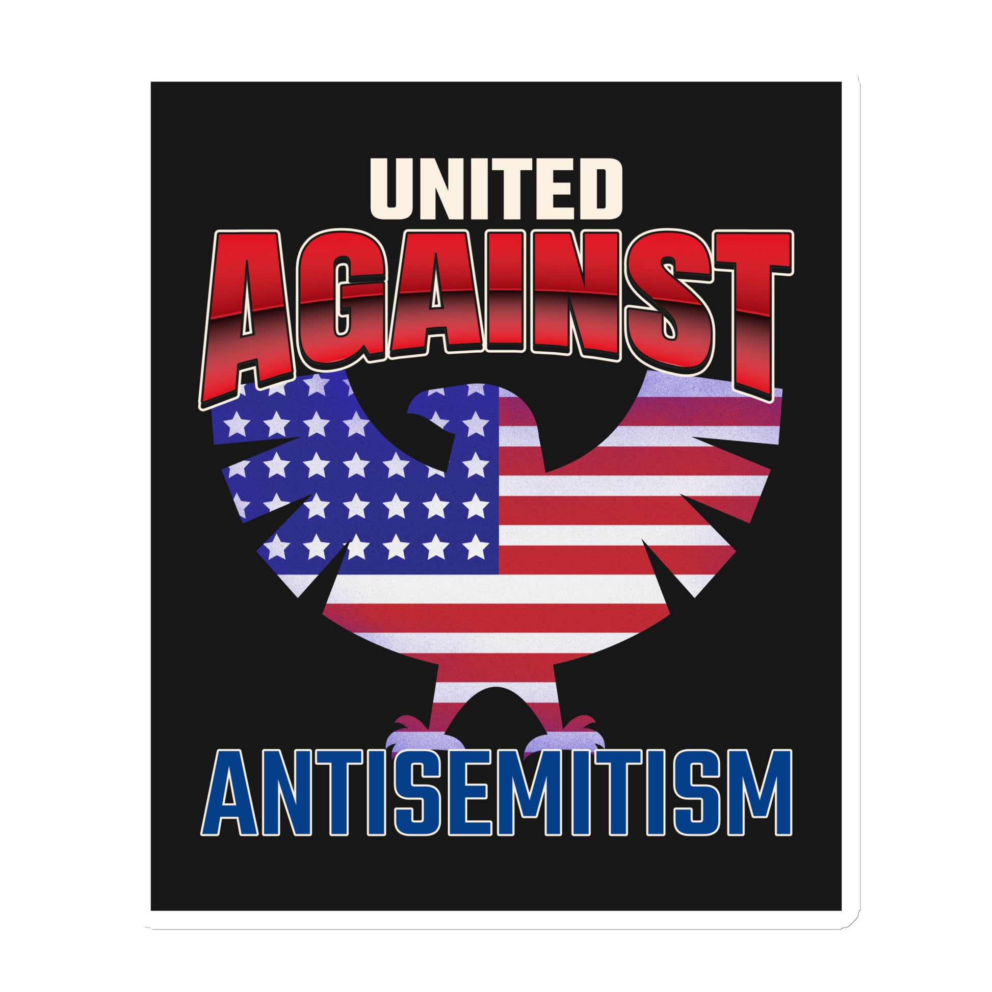 USA Edition | United Against Antisemitism | Die-Cut Magnet