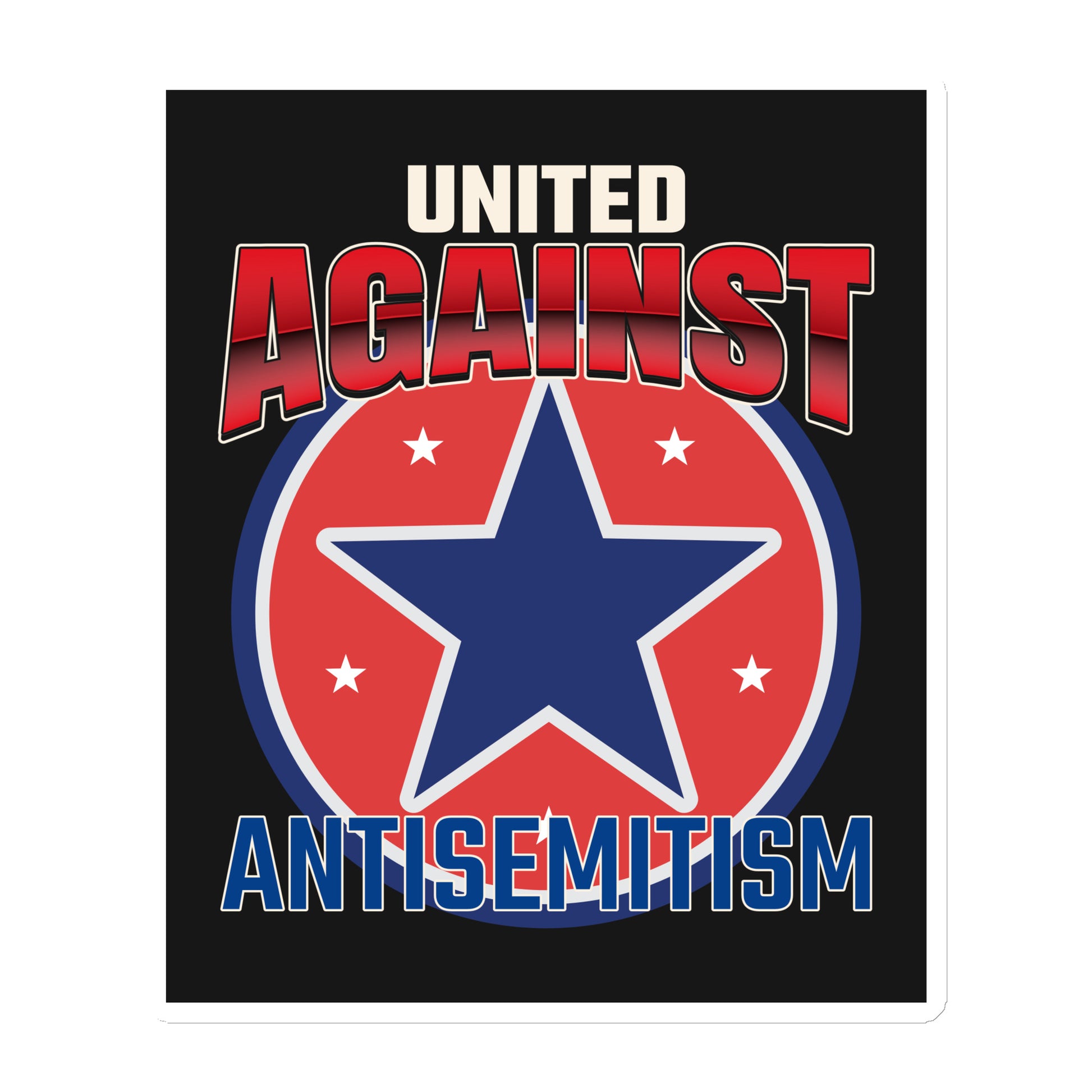 USA Edition | United Against Antisemitism | Die-Cut Magnet