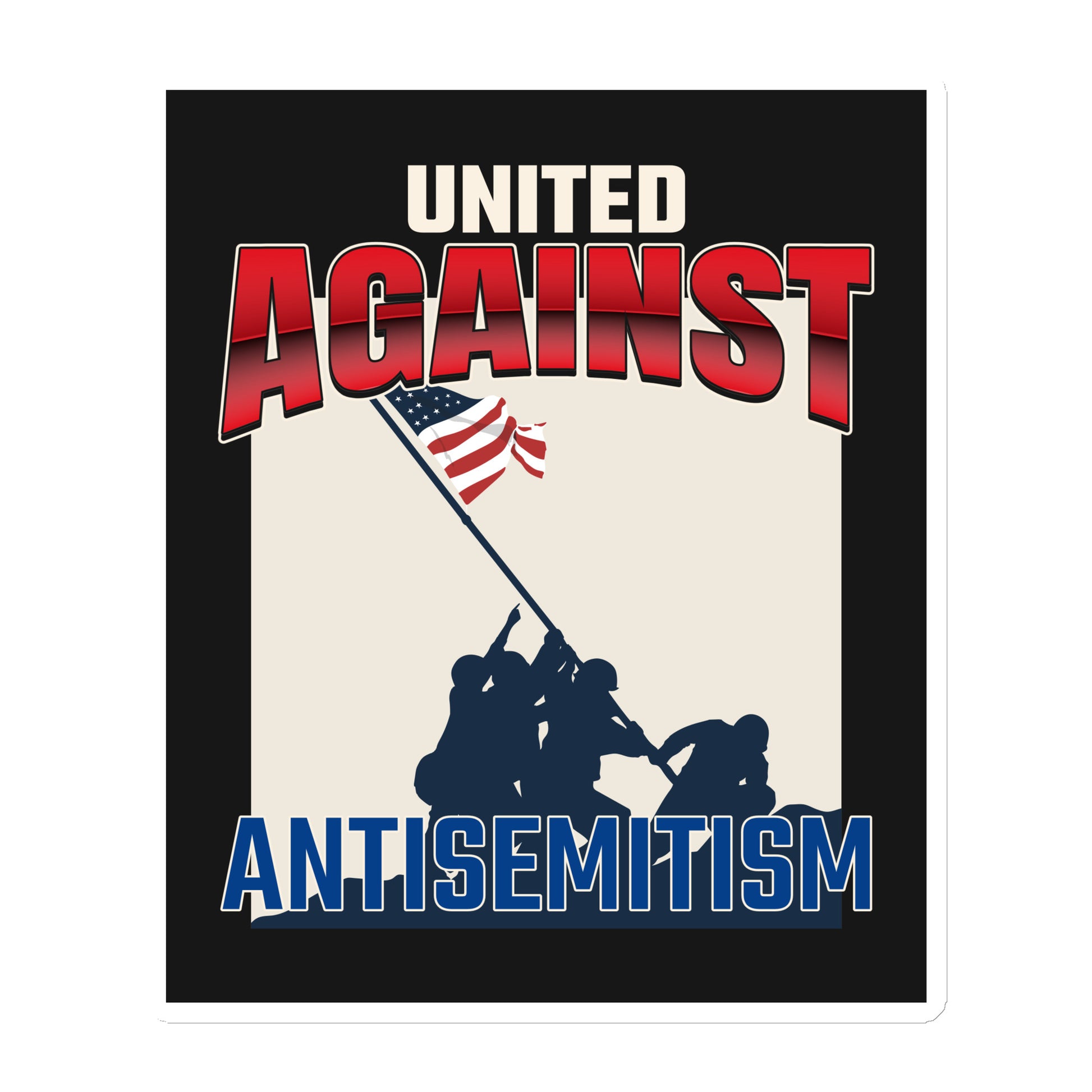USA Edition | United Against Antisemitism | Die-Cut Magnet