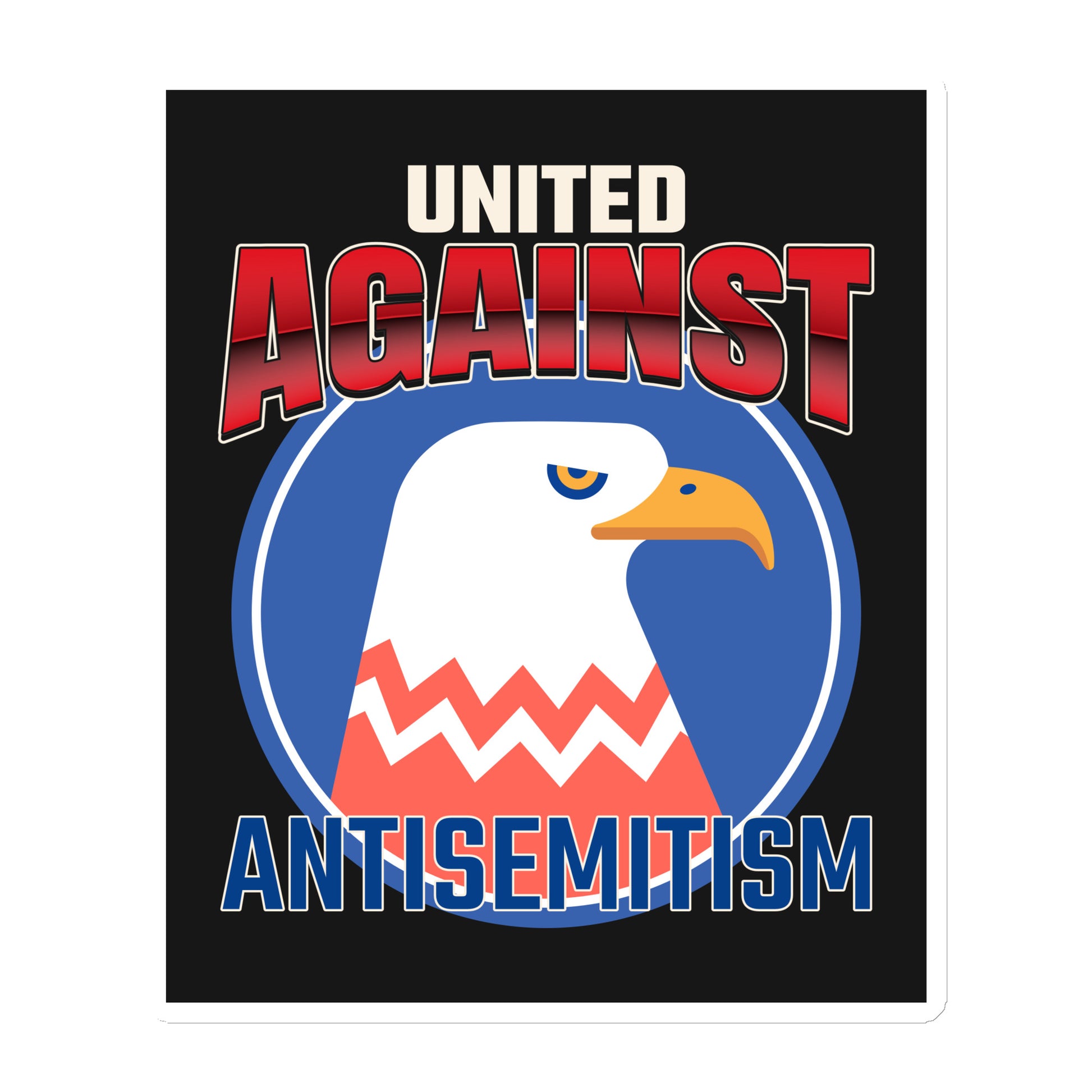 USA Edition | United Against Antisemitism | Die-Cut Magnet