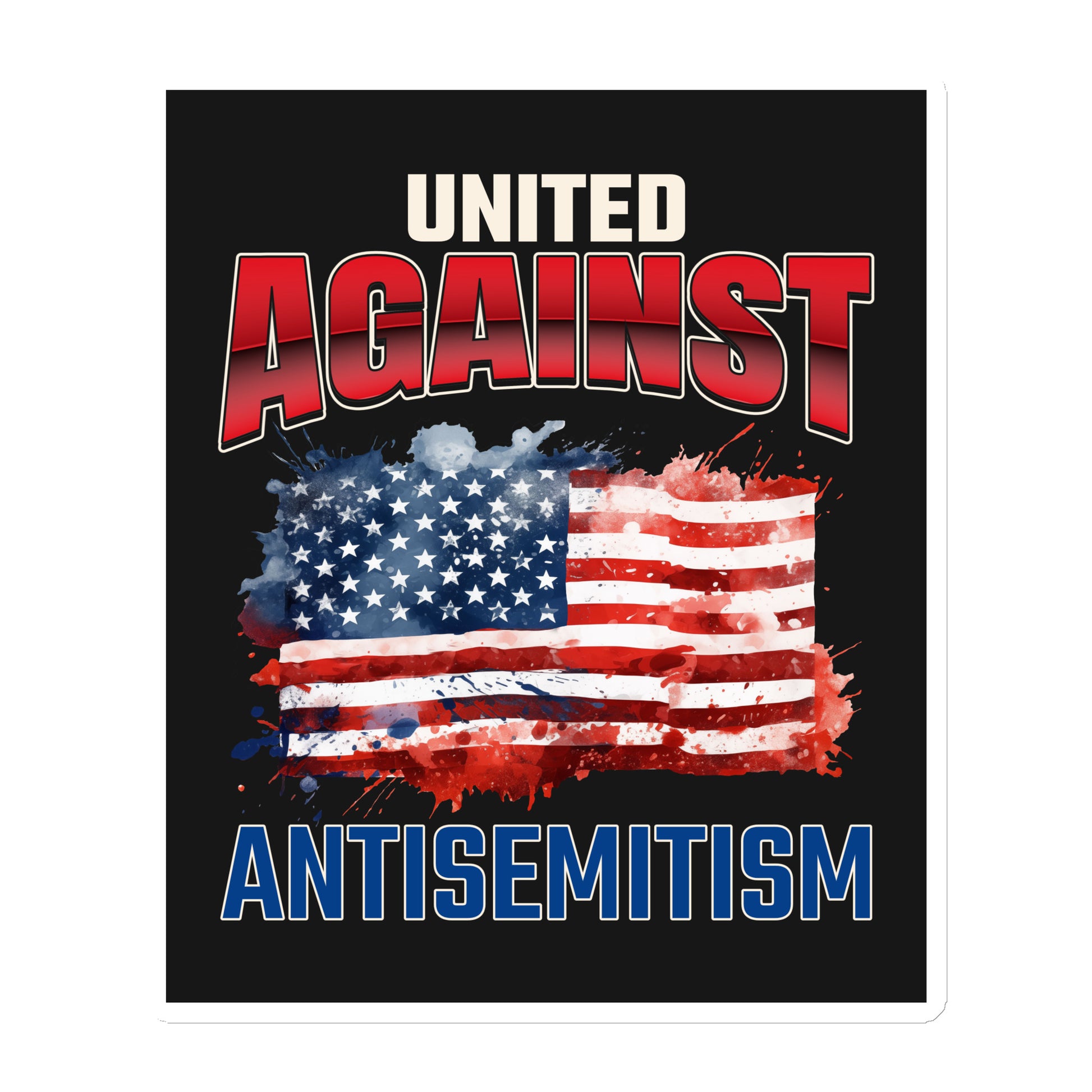 USA Edition | United Against Antisemitism | Die-Cut Magnet