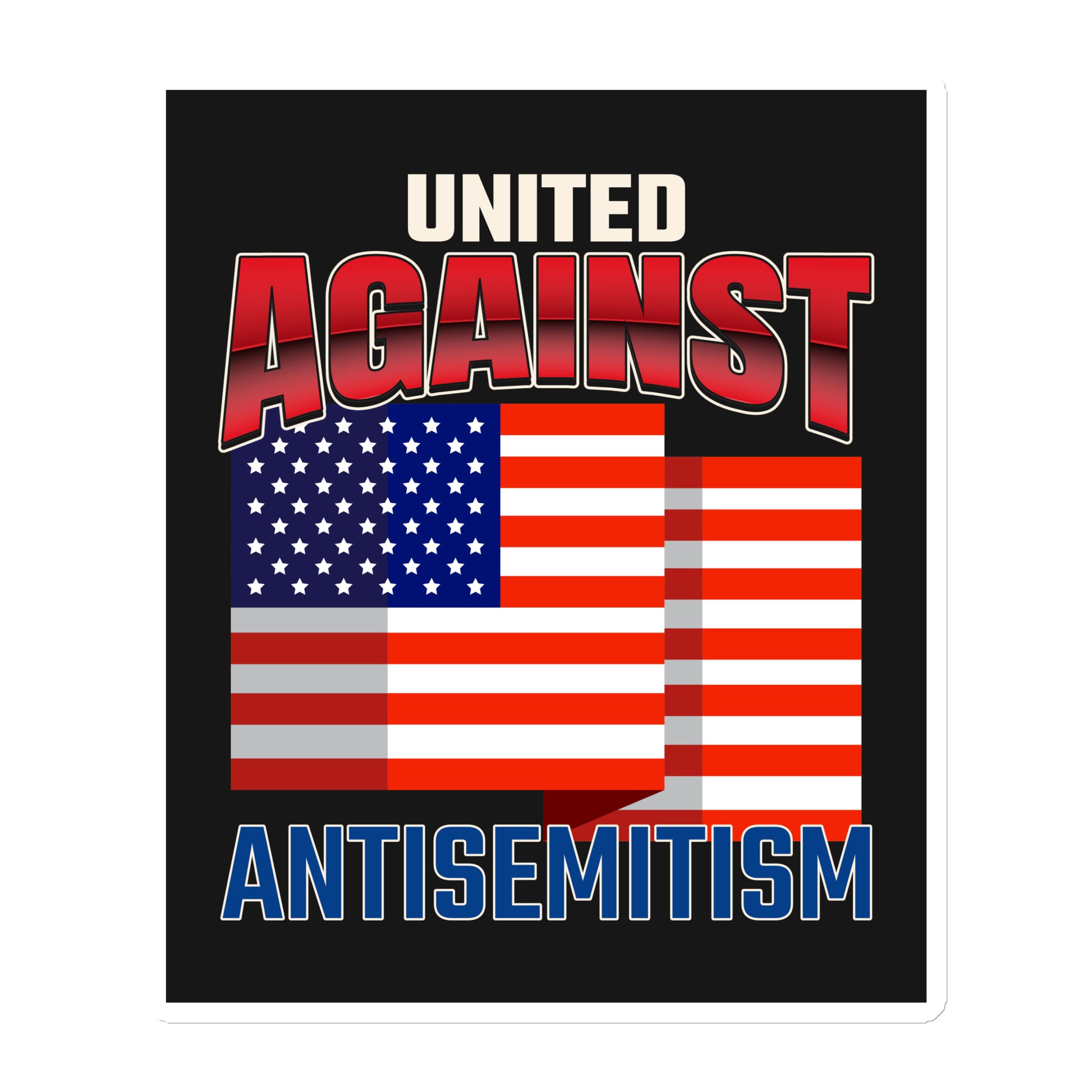 USA Edition | United Against Antisemitism | Die-Cut Magnet